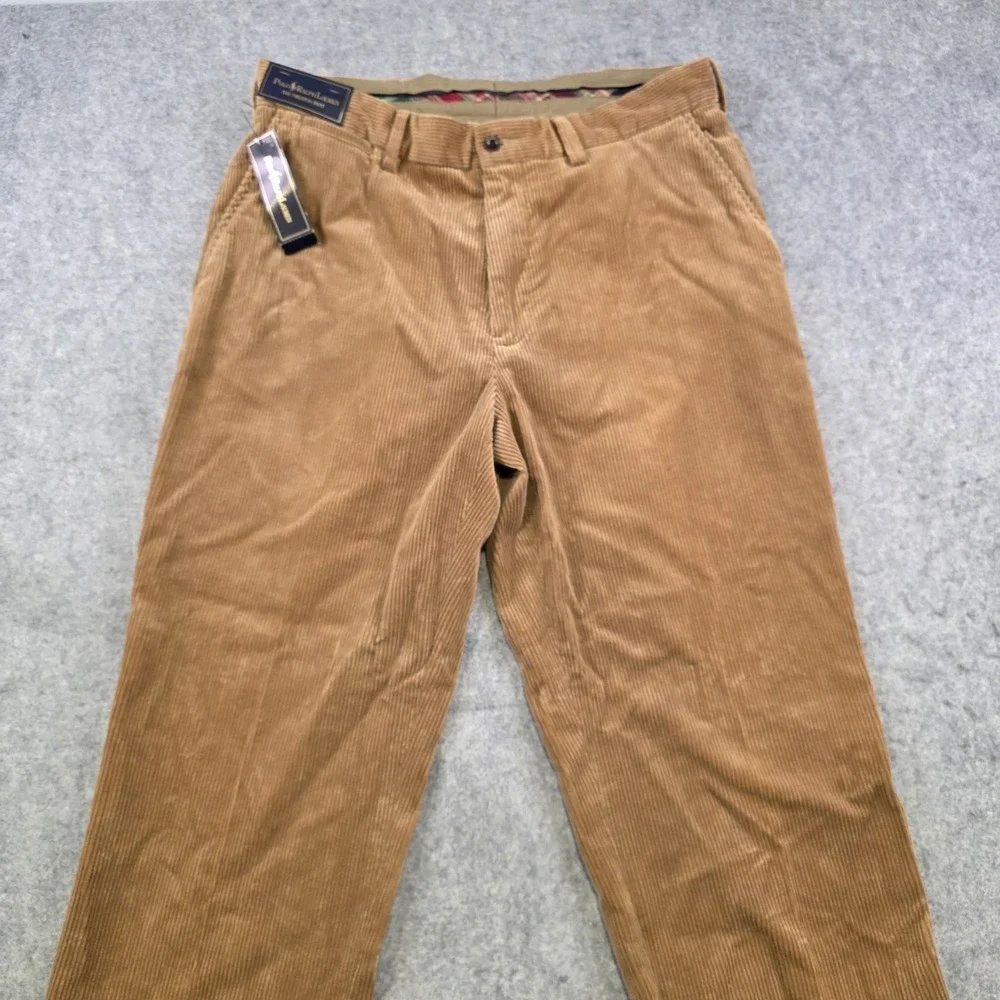 Polo‎ Ralph Lauren Pants Mens 35x32 Brown Corduroy Preston Prospect Chino NWT